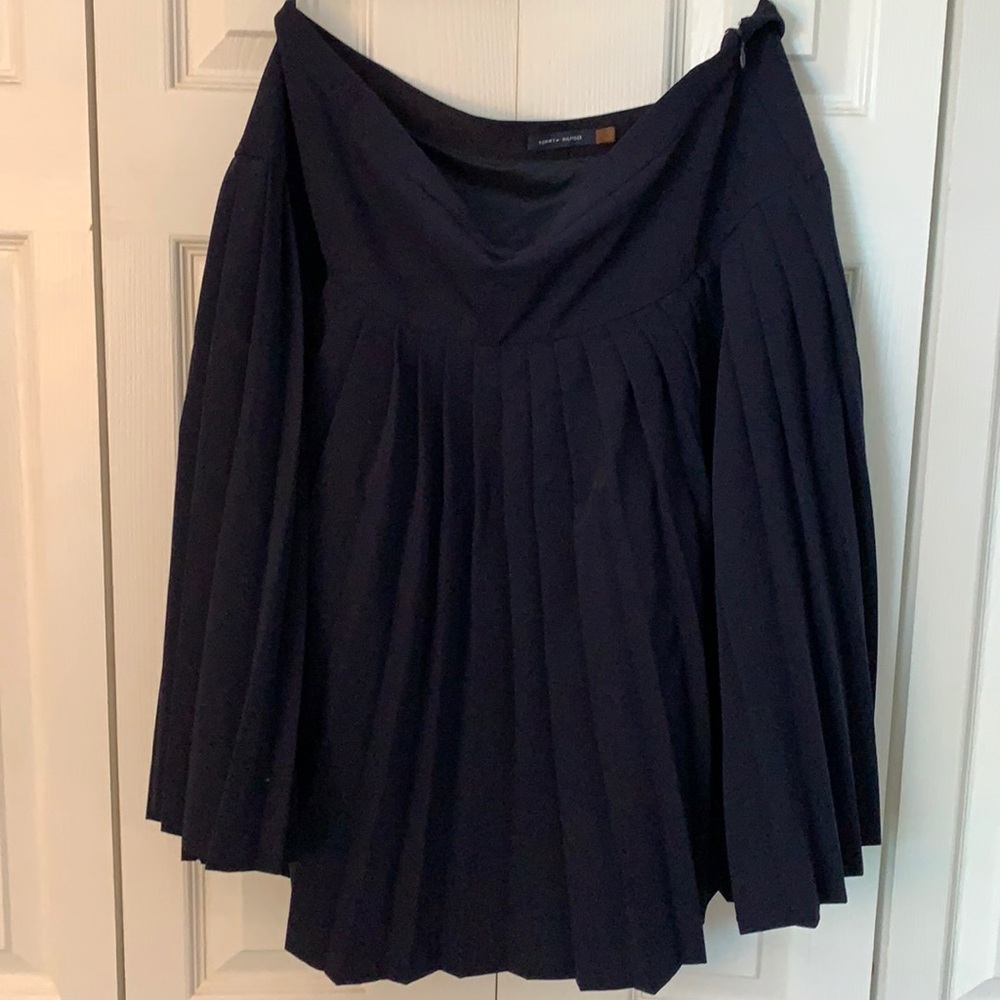 Navy Blue Tommy Hilfiger Pleated Skirt